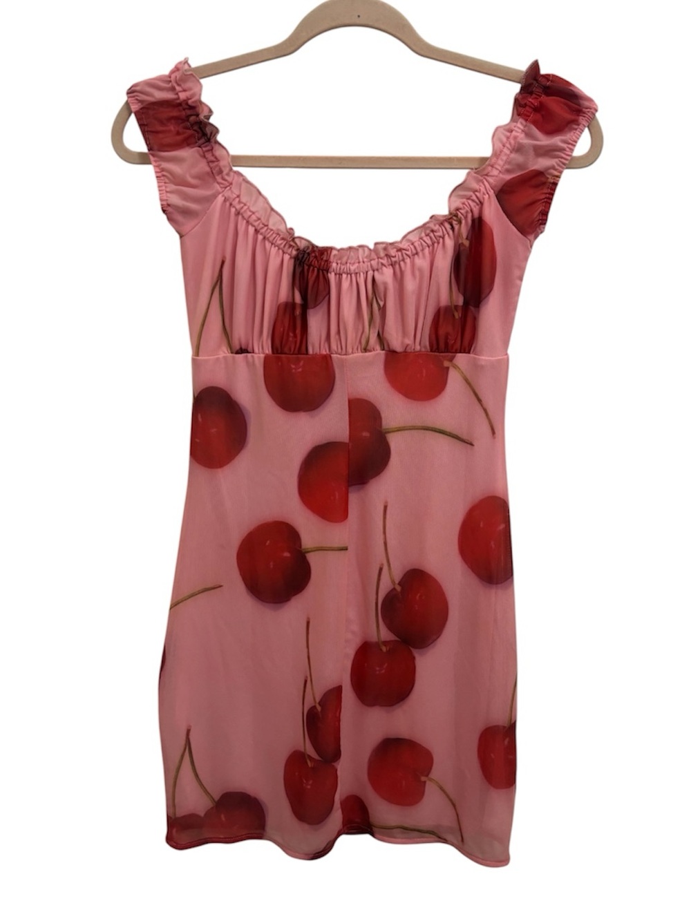 Kimchi Blue Cherry Print Mini Dress - Picture 7 of 16